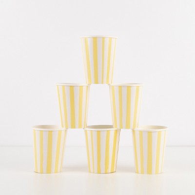 Meri Meri Red Stripe Cups (pack Of 8) : Target