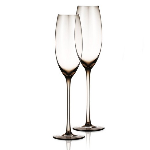 Classic Champagne Flutes, Set of 12, 6 Oz Premium Stemmed