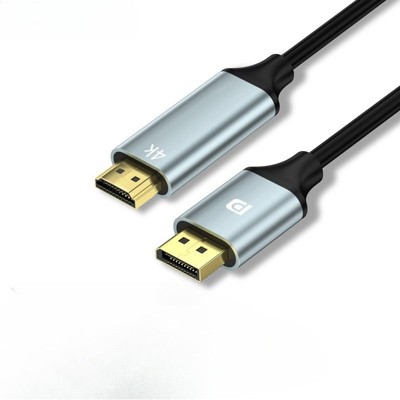 DisplayPort to HDMI Cable , 4K DP to HDMI Adapter Cable, High-Speed HDMI Converter, Plug & Play for PC Laptop Monitor