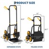 Stair Climbing Cart - 330lb Heavy Duty Hand Truck with 6 Wheels, 2 Elastic Ropes - 4 of 4