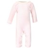 Touched by Nature Baby Girl Organic Cotton Coveralls 2pk, Girl Elephant - image 3 of 4