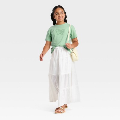 Детские Cat & Jack Girls' Short Sleeve Butterfly T-Shirt - Cat & Jack™ Dusty Mint M — фото 4
