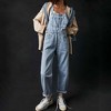 Women's Classic Denim Overalls – Relaxed Fit with Tapered Legs & Functional Pockets Cherie Code - 4 of 4