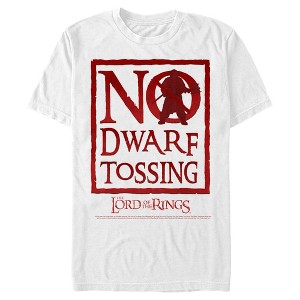 Men's Lord of the Rings Fellowship of the Ring No Dwarf Tossing T-Shirt - 1 of 4