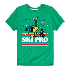 Boys' - Peanuts - Woodstock Ski Pro Short Sleeve Graphic T-Shirt - 1 of 4
