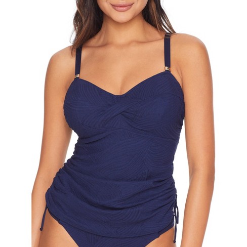 Beach Waves Twist Underwire Tankini Top