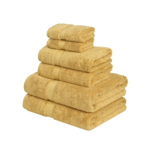 Luxury Cotton Heavyweight Ultra-Plush 6 Piece Towel Set by Blue Nile Mills - 1 of 4