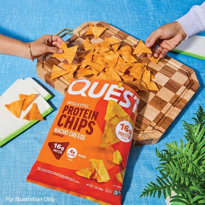 Quest Nutrition Tortilla Style Protein Chips - Nacho, 3 of 18