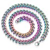 Crucible Men's 12mm Curb Chain Stainless Steel Necklace 26" - 2 of 4
