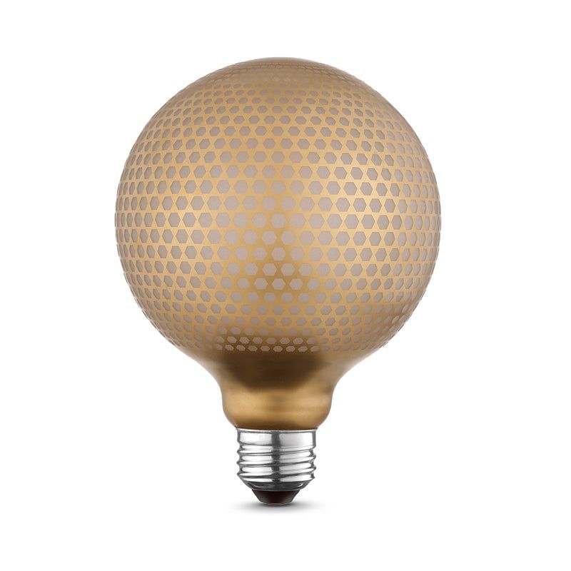 Globe Electric Moderna G40 E26 (Medium) Filament LED Bulb Amber Soft White 40 Watt Equivalence 1 pk, 4 of 7