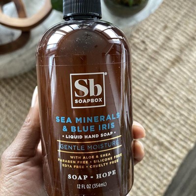 Soapbox Sea Minerals & Blue Iris Gentle Moisture Liquid Hand Soap - 12 Fl  Oz/3pk : Target