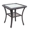 CAVINAS Patio Table and Chairs Set, Wicker Outdoor Rocking Chair Set, Modern Outdoor Loveseat with Glass Top Side Table for Garden - 2 of 4