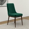 Vynxaria Green Velvet Dining Chairs - Set of 2 for Chic Interiors - 4 of 4