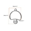 Unique Bargains DIY Crafts Earrings Necklace Bracelet Making Alloy Open Back Mushroom Bezel Pendants 10 Pcs - 2 of 4
