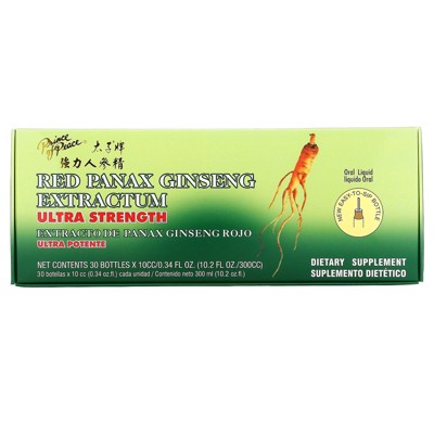 Prince of Peace Red Panax Ginseng Extractum, Ultra Strength, 400 mg, 30 Bottles, 0.34 fl oz (10 cc) Each