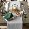 Design Imports  Woven Jacquard Fringe Table Runner, Gray, 15X108" - 3 of 4