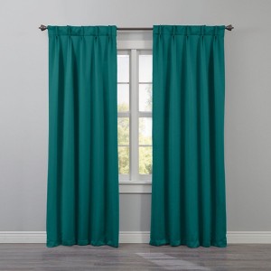 BrylaneHome BH Studio Room-Darkening Pinch Pleat Panel - 1 of 4