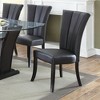 Simple Relax Set of 2 Faux Leather Dining Chairs, Black - 2 of 4