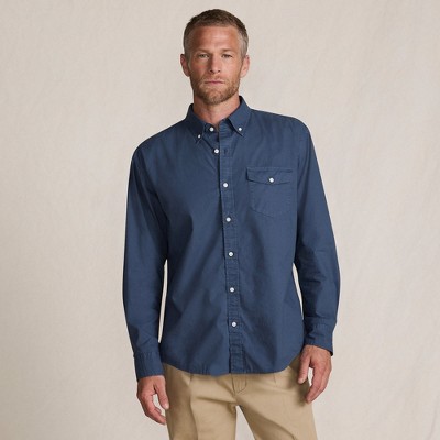 Lands' End Men's Traditional Fit Essential Lightweight Poplin Shirt