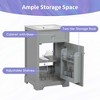 MAYEERTY 20" Bathroom Vanity with Sink Soft Closing Door Storage Rack Adjustable Shelf Gray - 4 of 4