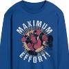 Men's - Marvel - Deadpool Maximum Effort Long Sleeve Graphic T-Shirt - 2 of 4