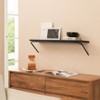 MH London Venice 36" Wall Mounted Shelves Mango Wood & Iron - 2 of 4