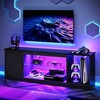 Bestier Modern TV Stand for up to 65" TVs Gaming Entertainment Center with Adjustable Shelves for PS5 - 58 inches - 3 of 4