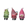 Transpac Resin Bright Gnome Figurine Set of 3 Christmas Home Decorations - 4 of 4