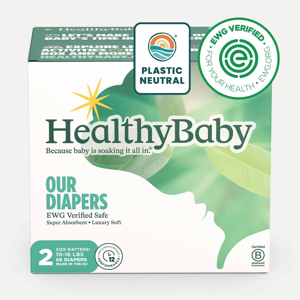 Photos - Baby Hygiene HealthyBaby Diapers - Size 2 - 66ct