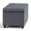 NicBex 33.3" Storage Bench Rectangle Footstool Small Ottoman Bench for Bedroom, Entryway - 3 of 4