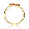 Guili 14K Gold Plated Beaded Stacking Ring – A Minimalist Wedding Band or Chic Accent to Elevate Any Look, Perfect for Layering, in Sizes 6, 7, and 8 - 3 of 3