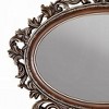 Royal Hampton Dresser Mirror, Intricate Brushed Champagne and Cherry Wood 43x53 - 4 of 4
