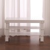 Syemin Ottomans and Benches Quality Solid Wood Shoe Bench, Storage Bench Wooden Shoe Rack Bench Rustic Solid Wood Entryway Bench, White, 35.5"*13"*18" - 4 of 4