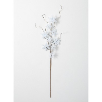 Sullivans Snowflake Artificial Stem 36"H White