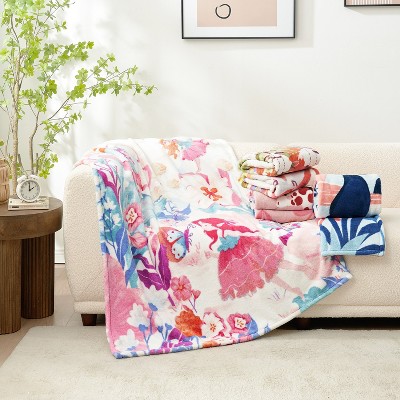 Cozy Bliss Kid Throw Blankets Print Pattern Blanket 43*59" Set of 2/4