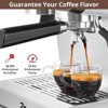 Garvee Espresso Machine, 20 Bar Grinder Espresso Maker with Milk Frother Steam Wand, Cappuccino Latte Maker, 30 Levels of Grinder, Fast Heating - 4 of 4