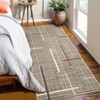 Modern Machine Washable Large Area Rug for Bedroom Minimalist Geometric Carpet Stain Resistant Non Slip Carpet - 2 of 4
