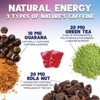 Energy Gummies Vitamin B12 1000mcg - Green Tea Natural Caffeine Support Chews - 60 Gummies By Nature's Nutrition - 4 of 4