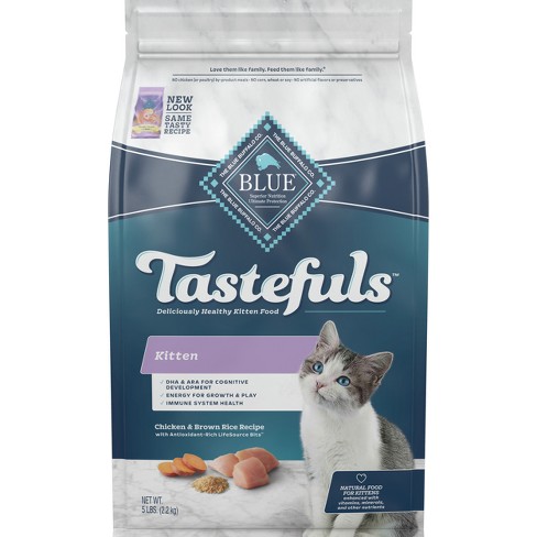 Blue Buffalo Tastefuls With Chicken Natural Adult Dry Cat Food- 5lbs ...