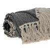 Parkland Collection,Palak Eclectic Beige 52" X 67" Woven Handloom Throw - 4 of 4