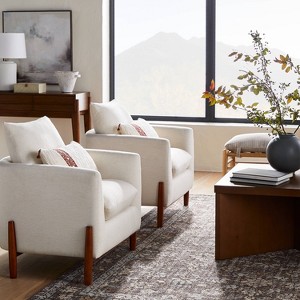 Elroy Accent Chair with Wooden Legs - Threshold™ designed with Studio McGee - 1 of 4