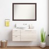 Amanti Art Grand Narrow Non-Beveled Framed Bathroom Vanity Wall Mirror - 4 of 4