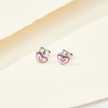 Girls' Lovestruck Heart Standard Sterling Silver Earrings - In Season Jewelry - 4 of 4