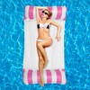Unique Bargains Stripe Rectangular Pool Hammock Lounger 1 Set - 2 of 4