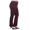 Rekucci Plus Size Comfort Knit Straight Leg Pants for Curvy Women with Tummy Control - 2 of 4