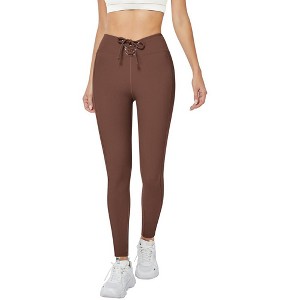 WhizMax Tights for Women Ultra Soft Ankle-Length No See-Through Opaque Yoga Pants for Women - 1 of 4