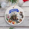 Artistic Minnesota State Themes and Landmarks Christmas Ornament| OrnamentallyYou - image 4 of 4