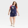 Women's Peanuts Graphic Shorts - Navy - 3 of 3