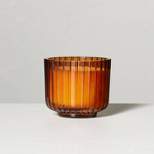 Ribbed Glass Harvest Spice Fall Jar Candle Orange - Hearth & Hand™ with Magnolia