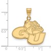 Black Bow Jewelry 14k Yellow Gold Gonzaga Bulldogs NCAA Large Pendant - 2 of 3